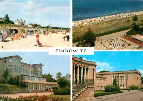 Zinnowitz Ostseebad Strand Sportanlagen Haus Schmirgal Kult
