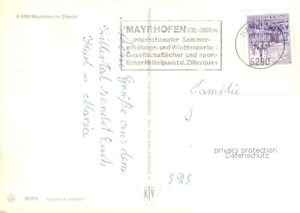 Mayrhofen Zillertal Panorama Güterzug Kirche Ortsansichten – Bild 2