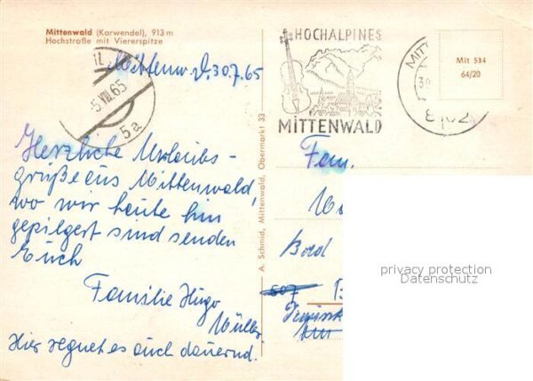 Mittenwald Karwendel Tirol Hochstraße Viererspitze – Bild 2