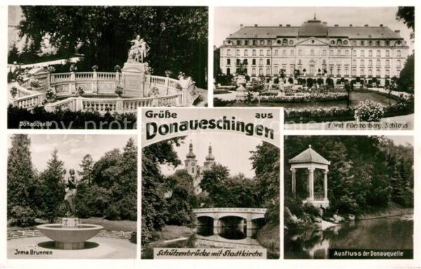 Donaueschingen Donauquelle Irmabrunnen Schützenbrücke