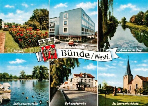 Buende Westfalen Partie an der Else Sankt Laurentiuskirc