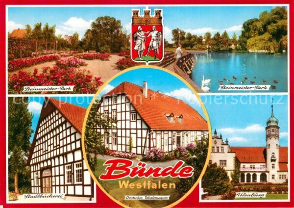 Buende Westfalen Steinmeister Park Stadtbücherei Ulenbur