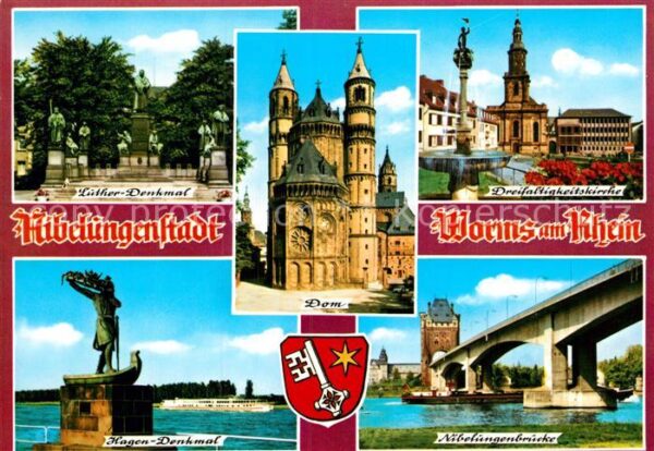 Worms Rhein Dreifaltigkeitskirche Luther Denkmal Ha