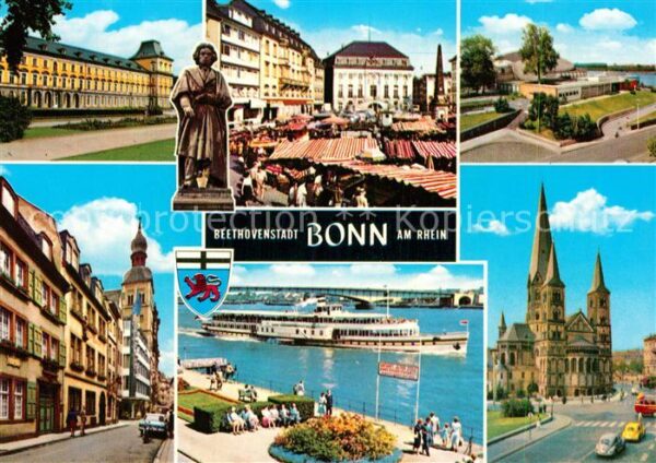 Bonn Rhein Rheinufer Schloss Anlagen Marktplatz Do