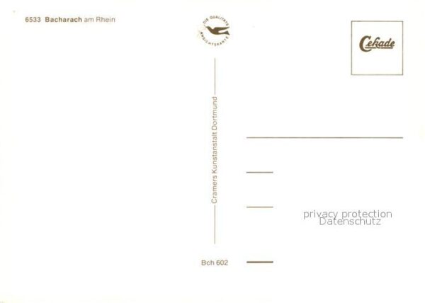 Bacharach Rhein Teilansicht Burg Kirche – Bild 2