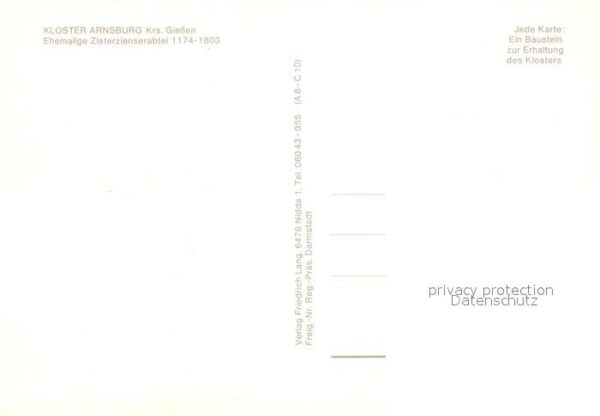 Lich Hessen Kloster Arnsburg Kriegsopferfriedhof Sc – Bild 2