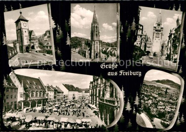 Freiburg Breisgau Martinstor Münster Schwabentor