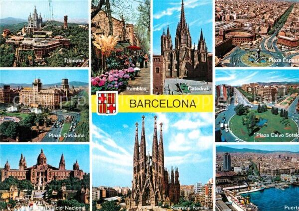 Barcelona Cataluna Catedral Plaza Espania Plaza Calc Sotel