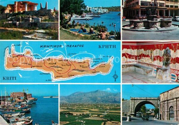 Kreta Crete Ruine Strand Brunnen Hafen