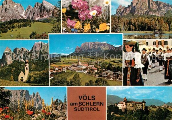 Voels Schlern Suedtirol Tracht Kirche Schloss