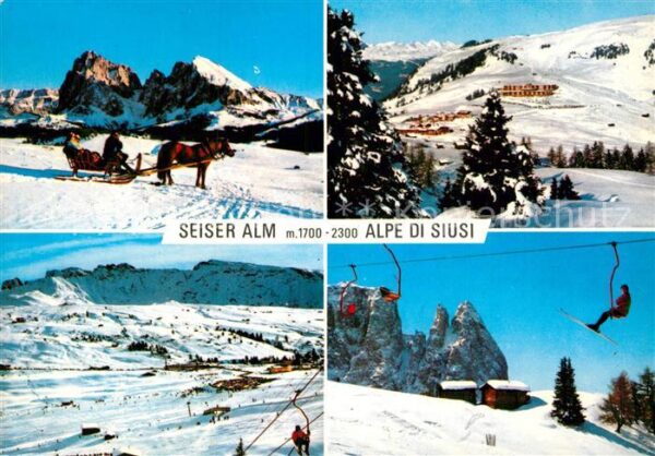 Seiser Alm Dolomiten Sesselbahn Ski