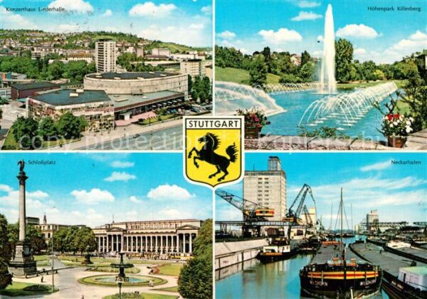 Stuttgart Schlossplatz Höhenpark Neckarhafen Konz