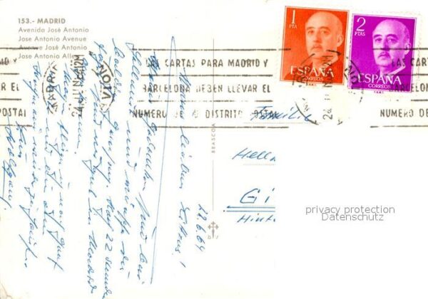 Madrid Spain Avenida Jose Antonio – Bild 2