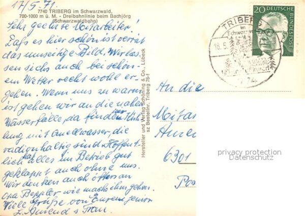 Triberg Schwarzwald Dreibahnlinie Bachjörg – Bild 2