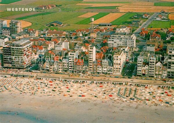 Westende Fliegeraufnahme Strand Zeedijk