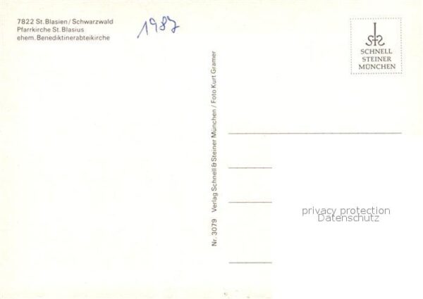 St Blasien Pfarrkirche Sankt Blasius Benediktinera – Bild 2