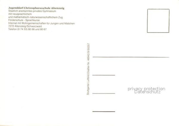 Altensteig Schwarzwald Fliegeraufnahme Jugenddorf Christophoru – Bild 2