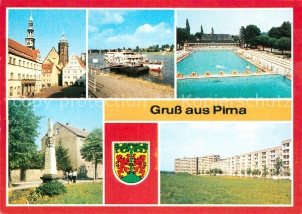 Pirna Markt Schwimmbad Schiffanlegestelle Den