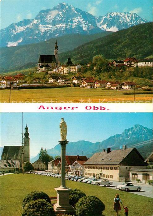 Anger Chiemgau Dorfplatz Hochstaufen