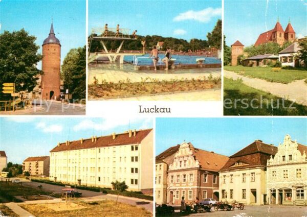 Luckau Niederlausitz Roter Turm Schwimmbad Nikolaikirche Wil