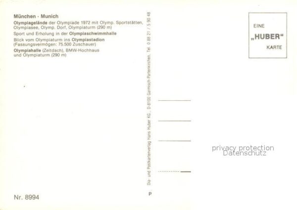 Olympia München Olympiapark Schwimmhalle Stadio – Bild 2