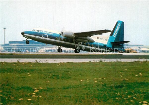 Flugzeuge Zivil Fokker Friendship NLM CityHopper
