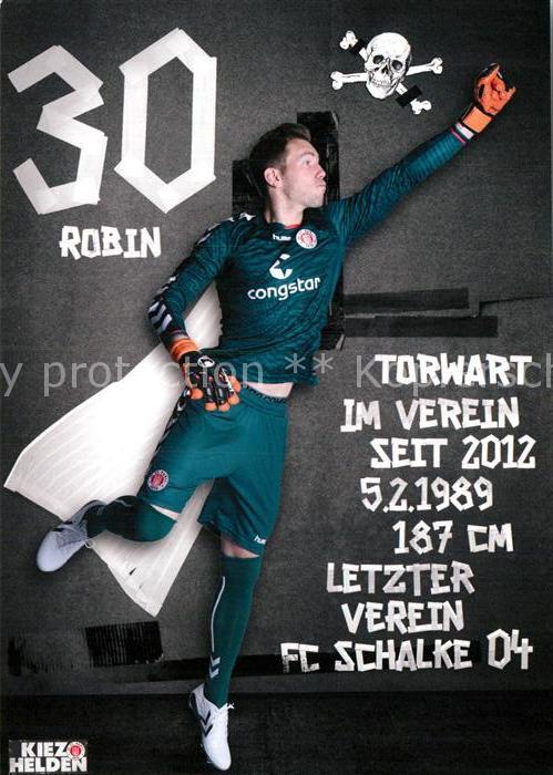 Fussball FC St. Pauli Robin Himmelmann Autogramm