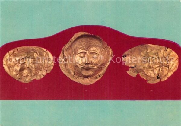 Athen Griechenland Archaeologisches Museum Masken Akropoli