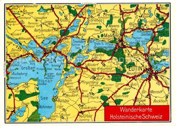 Wandern Wanderkarte Eutin Plön Malente
