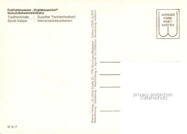 Trachten Schwarzwald Freilichtmuseum Vogtsbauernhof Gutach S – Bild 2