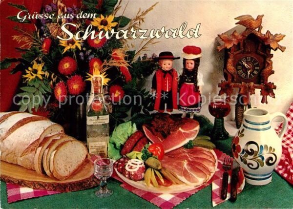 Lebensmittel Schwarzwald Schinkenspeck Bauernbrot Ba