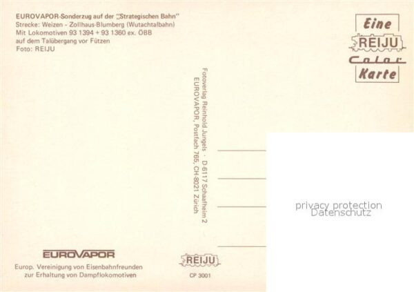 Eisenbahn Eurovapor-Sonderzug Strategische Bahn W – Bild 2