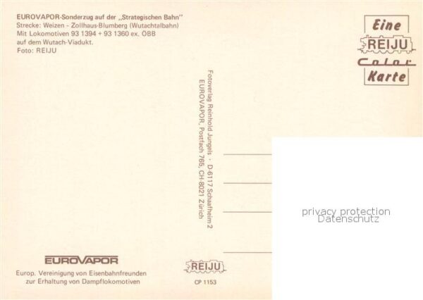Lokomotive Eurovapor-Sonderzug Strategische Bahn W – Bild 2