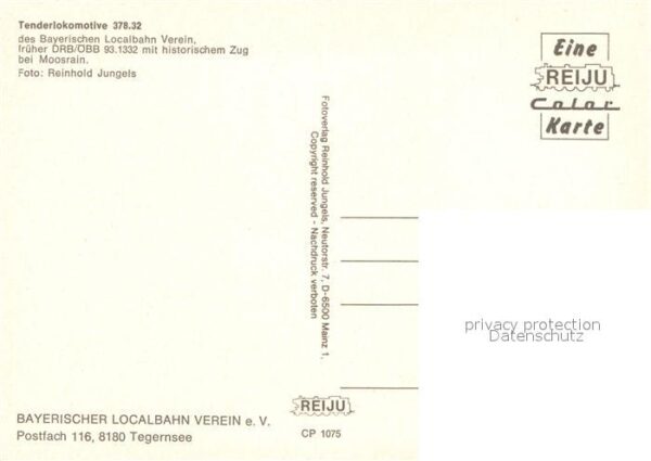 Lokomotive Tenderlokomotive 378.32 Moosrain – Bild 2