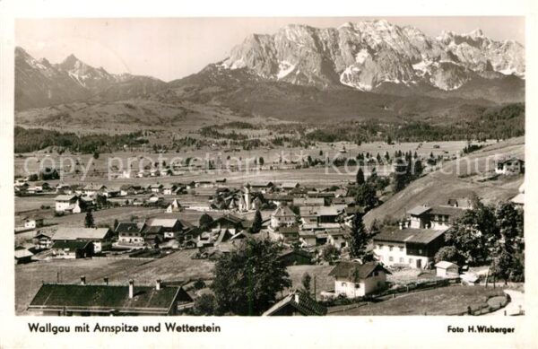 Wallgau mit Arnspitze und Wetterstein