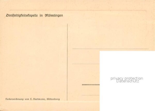 Moemlingen Dreifaltigkeitskapelle Zeichnung – Bild 2