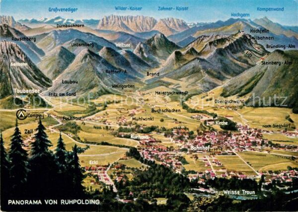 Ruhpolding Panoramakarte