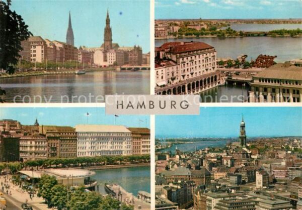 Hamburg Ballindamm Alsterbecken Alsterpavillon