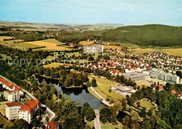 Bad Salzuflen Fliegeraufnahme Kurparksee Parksanatori