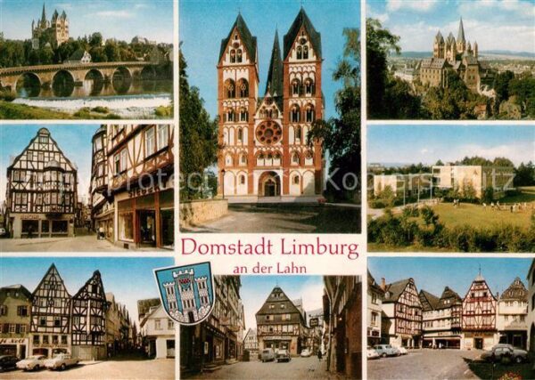 Limburg Lahn Brücke Kirche Schloss Fachwerkhäuser Sp