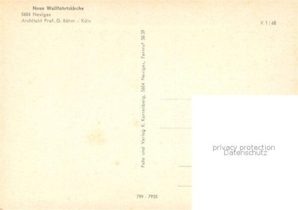 Neviges Velbert Neue Wallfahrtskirche – Bild 2