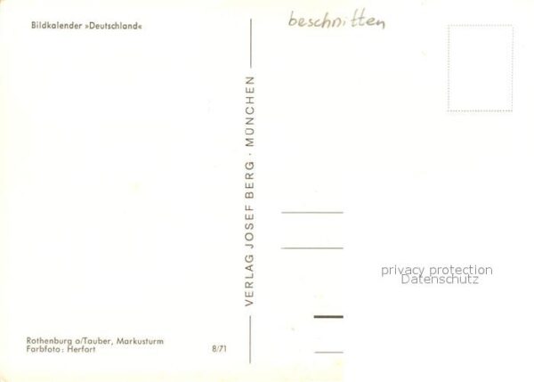 Rothenburg Tauber Markusturm – Bild 2