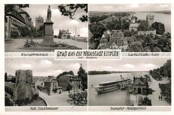 Eltville Rhein Rheinpromenade Kurfürstl Burg Alte Stad