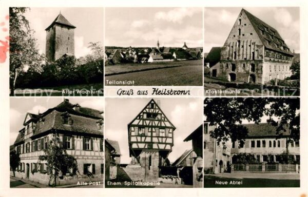 Heilsbronn Wachturm Teilansicht Klostermühle Alte