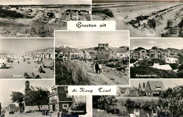 Texel Overzicht Strand Dünen Kampeerterrain D