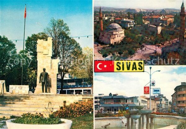 Sivas Denkmal Stadtblick Detail