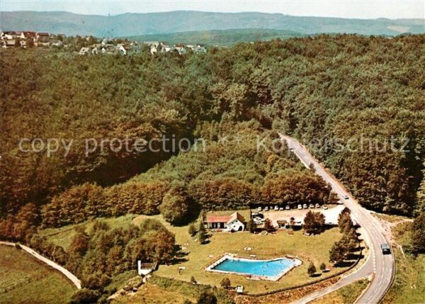 Ehlscheid Fliegeraufnahme mit Freibad im Laubacht