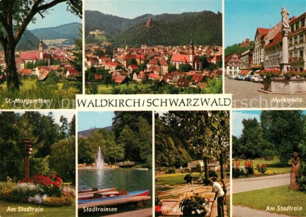 Waldkirch Breisgau St Margarethen Marktplatz Stadtrain See