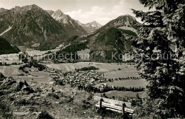 Bad Oberdorf mit Breitenberg Rotspitze und Entschenh
