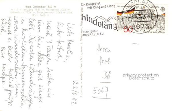 Bad Oberdorf mit Breitenberg Rotspitze und Entschenh – Bild 2